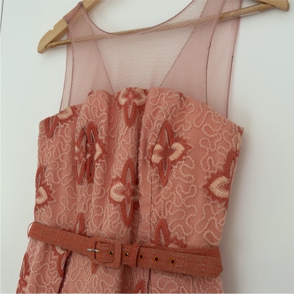 :Price Firm: Anthropologie Eva Franco Peach Blossom Dress - Picture 7 of 13